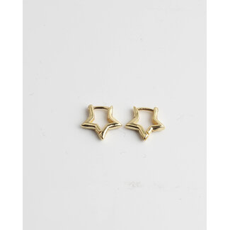Star Earrings Gold Plated (gold plated)