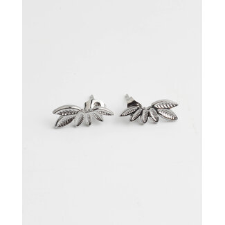 'Vera' studs silver - stainless steel