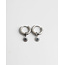 Silver  Stainless Steel 'Sweet Sun' Earrings