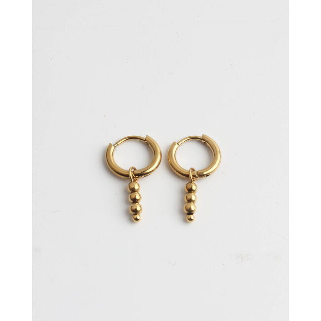 'Julie' Earrings Gold - Stainless Steel