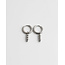 Boucles d'oreilles 'Julie' argent - acier inoxydable