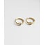 Zirkonia Heart Earrings - Gold Plated