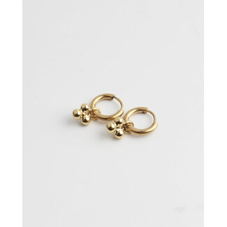 'Simplicité' Earrings Gold Stainless Steel