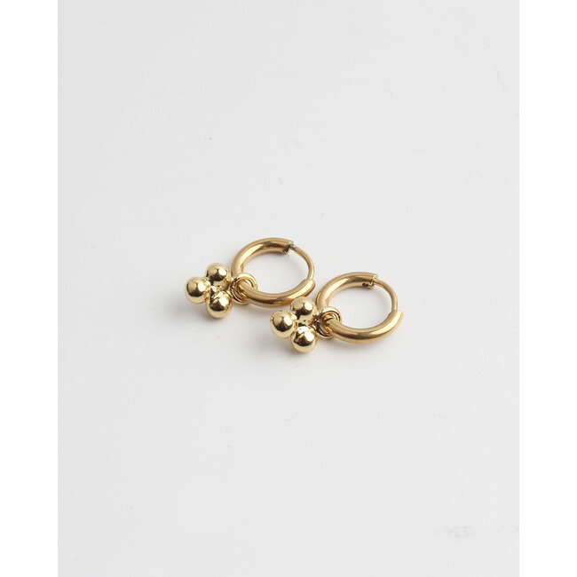 'Simplicité' Earrings Gold Stainless Steel