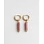 'Olivia' Earrings Old Pink Gold - Stainless Steel