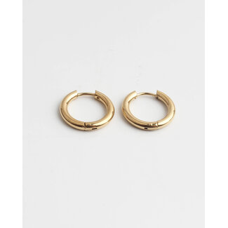 Basic Gold Earrings 1.5 CM - Stainless Steel