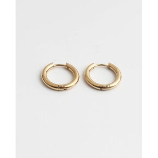 Boucles d'Oreilles Or Basic 1.5 CM - Acier Inoxydable