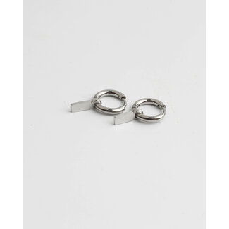 Pendientes de Suus Silver Acero inoxidable