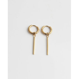 'Frais' Earrings Gold - Stainless Steel