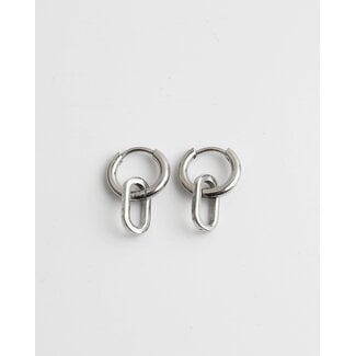 'Lorette' earrings Silver - Stainless Steel