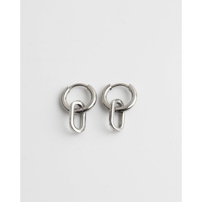 'Lorette' earrings Silver - Stainless Steel