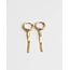 Fleeky Snake Earrings Gold - Stainless steel