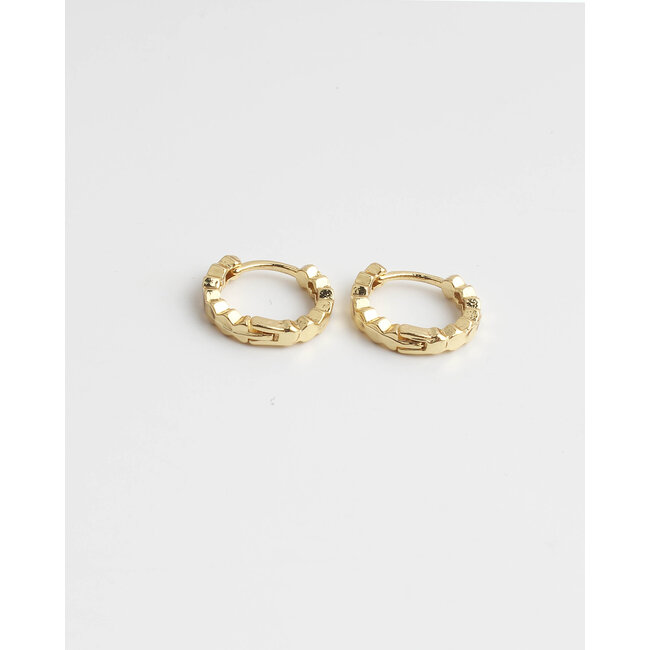 'Emma' Hoops Gold 1.2 CM - 14K Gold Plated