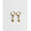 Pendientes de Fleur Sauvage Pink & Gold - Acero inoxidable