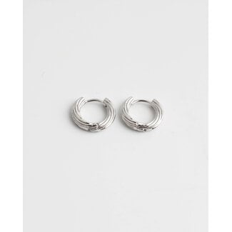 'Stella' hoops 0.8 or 1.5 cm silver - Plated