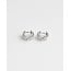 Boucles d'Oreilles 'Feuilles' Argent - Acier Inoxydable