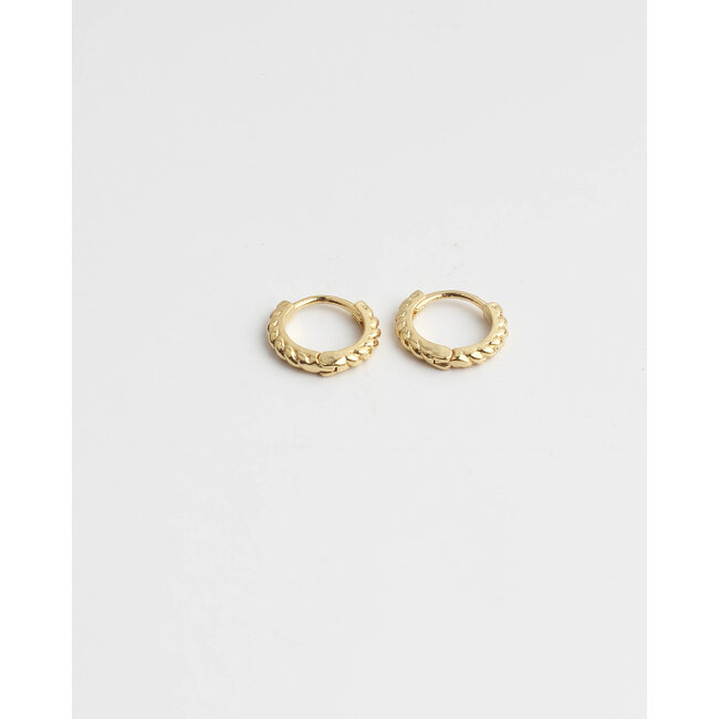 'Fierce' Hoops Gold 1CM (goud verguld)