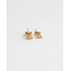 Triangle Stud Earrings Gold - Stainless Steel