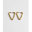 Boucles d'Oreilles Petit Triangle Doré - Acier inoxydable