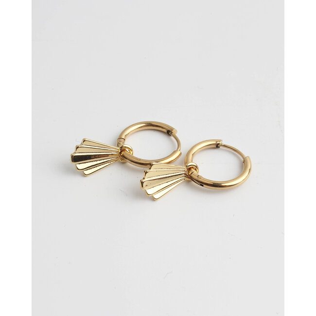 'Louise' Earrings Gold - Stainless Steel