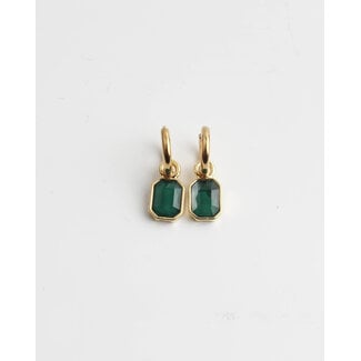 'Leonore' earrings Green - stainless steel