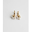 'Fleur Blanche' Earrings Gold - Stainless Steel