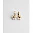 'Fleur Blanche' Earrings Gold - Stianless Steel