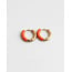 Boucles d'oreilles 'Happy times' Orange - acier inoxydable