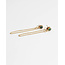 'Berber' chain stud earrings green stainless steel