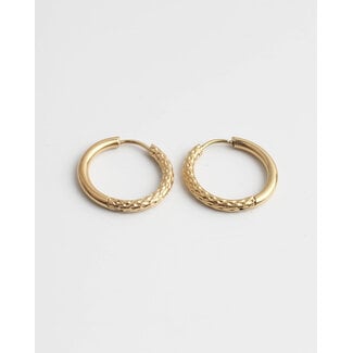 'Lulu' Earrings 2 CM Gold - Stainless Steel