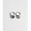 Boucles d'Oreilles 'Evi' Argent - Acier Inoxydable