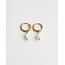 'Perle De Mer' Earrings Gold - Stainless Steel