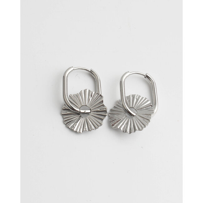 'Loya' Earrings Silver - Stainless Steel