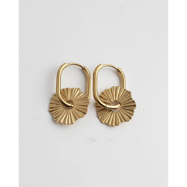 'Loya' Earrings Gold - Stainless Steel