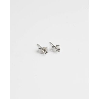 SUPER TINY 'SIMPLICITY' STUDS SILVER - STAINLESS STEEL