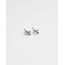 SUPER TINY 'SIMPLICITÉ' STUDS SILVER - STAINLESS STEEL