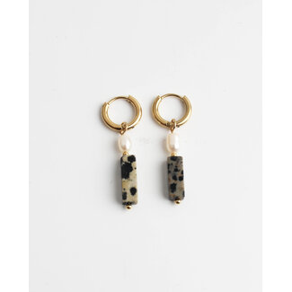 Orecchini leopardo Dora & Pearl Gold - acciaio inossidabile