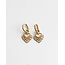 I Heart You 'Pendientes de oro - Acero inoxidable