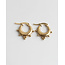 'Nola' earrings gold - stainless steel