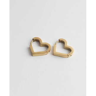 'Forever Love' Earrings Gold - Stainless steel