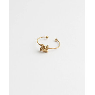 'Celine' ring gold - stainless steel (verstelbaar)