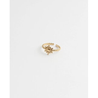 'SHINE' RING GOLD - EDELSTAHL (VERSTELLBAR)