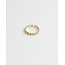 'Little Flowers' verstelbare ring Gold - Stainless steel