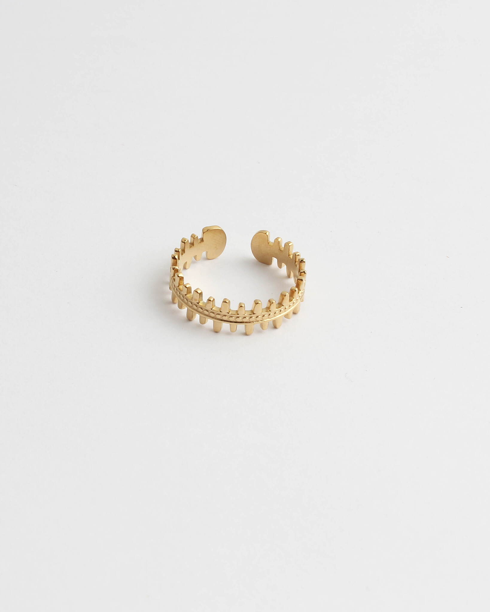 'Amira' ring gold - stainless steel (verstelbaar)