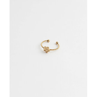 Daisy Twist Ring Gold - Stainless Steel (adjustable)