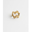 'Sifra' ring gold - stainless steel (verstelbaar)