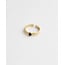 'Zosia' RING GOLD Black  - Stainless Steel (adjustable)