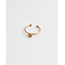 UNE Petite Fleur 'Ring Gold - Acciaio inossidabile (regolabile)