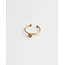 'Une petite fleur' ​​​​Ring Gold - Edelstahl (verstellbar)