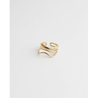 'MONTAIGNE' RING - STAINLESS STEEL (ADJUSTABLE)